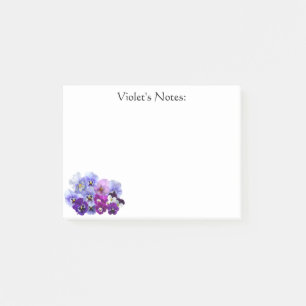 Bloco Post-it Notas de Pansy Púrpura Pós-it® 4 x 3