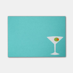Bloco Post-it Notas de post-it clássicas de Martini do filme