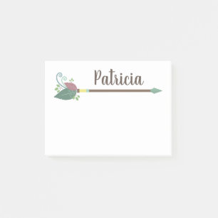 Bloco Post-it Notas de post-it conhecidas personalizadas da seta