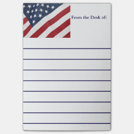 Bloco Post-it Notas de post-it da bandeira americana