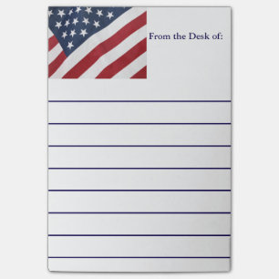 Bloco Post-it Notas de post-it da bandeira americana