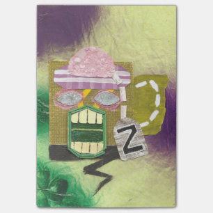 Bloco Post-it Notas de post-it da caneca do zombi