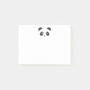 Bloco Post-it Notas de post-it da cara da panda