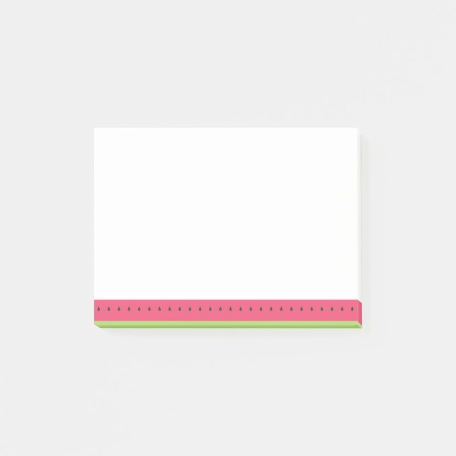 Bloco Post-it Notas de post-it da melancia do verão (Frente)