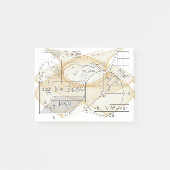 Bloco Post-it Notas de post-it das fórmulas da ciência da física (Frente)