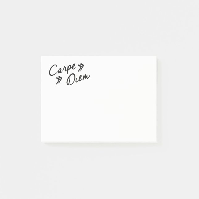 Bloco Post-it Notas de post-it de Carpe Diem (Frente)