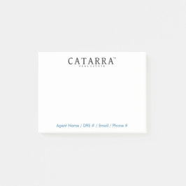 Bloco Post-it Notas de post-it de Catarra com informação do