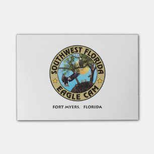 Bloco Post-it Notas de post-it de Logo'ed da came de SWFL Eagle