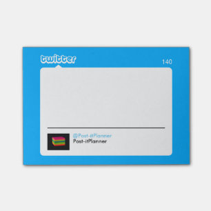 Bloco Post-it Notas de post-it de TwitterTweet