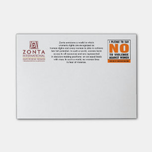 Bloco Post-it Notas de post-it de Zonta