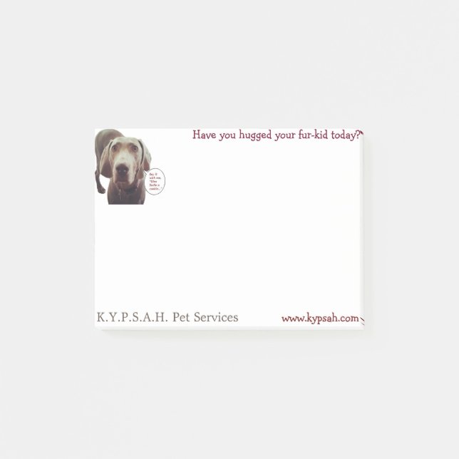 Bloco Post-it Notas de post-it do cachorrinho (Frente)