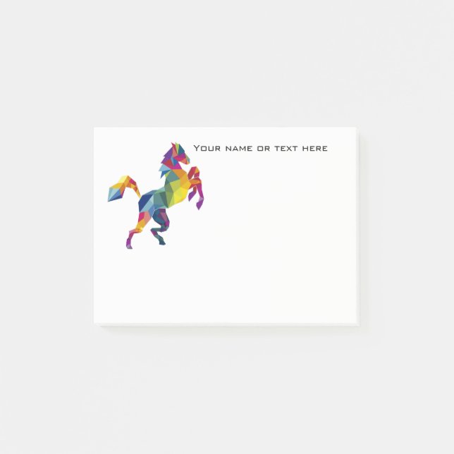 Bloco Post-it Notas de post-it do cavalo (Frente)