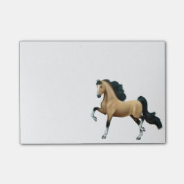 Bloco Post-it Notas de post-it do cavalo de Saddlebred Gaited do