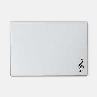 Bloco Post-it Notas de post-it do Clef de triplo