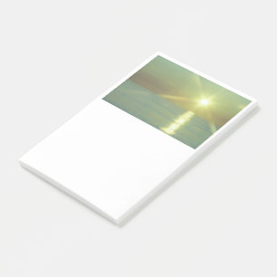 Bloco Post-it Notas de post-it do oceano do por do sol, 4 x 6
