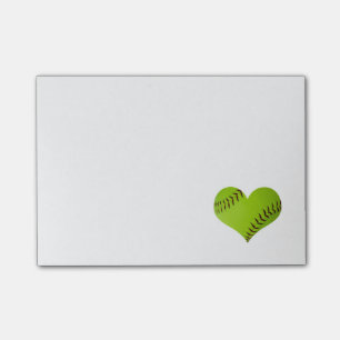 Bloco Post-it Notas de post-it do softball
