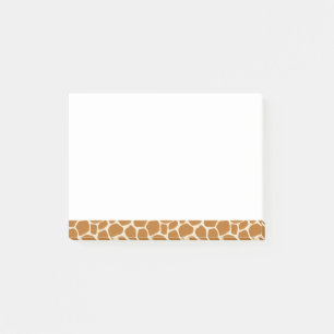 Bloco Post-it Notas de post-it do teste padrão do girafa