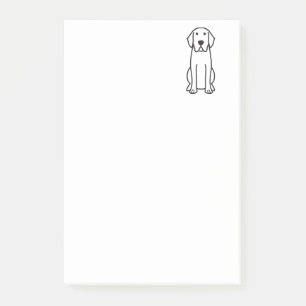 Bloco Post-it Notas de post-it dos desenhos animados do cão de