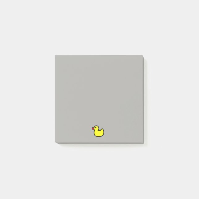 Bloco Post-it Notas de post-it Ducky amarelas bonitos de Rubby (Frente)