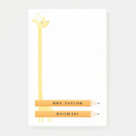 Bloco Post-it Notas de post-it personalizadas girafa do