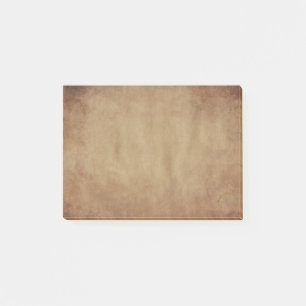 Bloco Post-it Notas de post-it rústicas do design de Brown