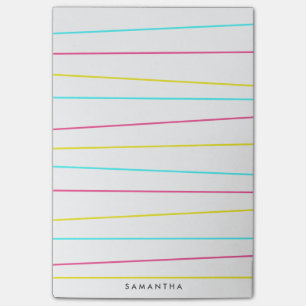 Bloco Post-it Notas de Posto das Linhas de Wacky Negrito