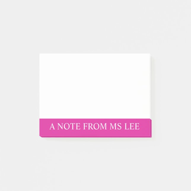 Bloco Post-it Notas de Posto personalizadas (Frente)