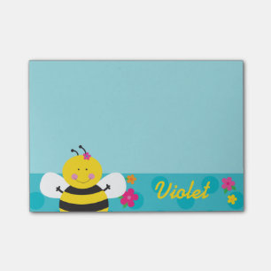 Bloco Post-it Notas de Posto Personalizadas de Abelhas Cutas