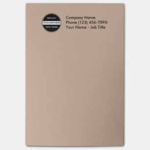 Bloco Post-it Notas do adesivo do Office Logo comercial