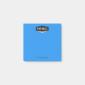Bloco Post-it Notas do azul 3 x 3 do CHEFE do Vo