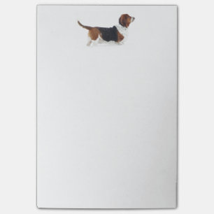 Bloco Post-it Notas do Cargo-it® de Basset Hound