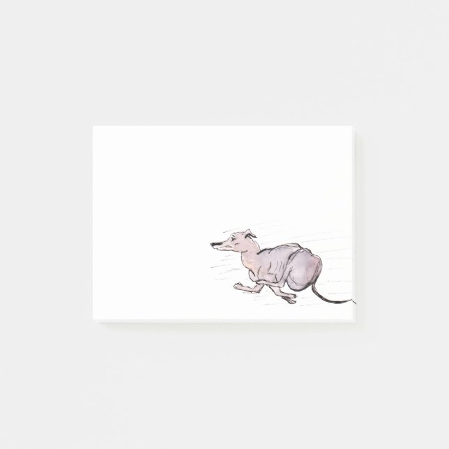 Bloco Post-it Notas do cargo-it® do galgo (a226) (Frente)