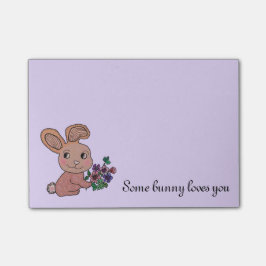 Bloco Post-it Notas do Cargo-it® do sorriso do coelho