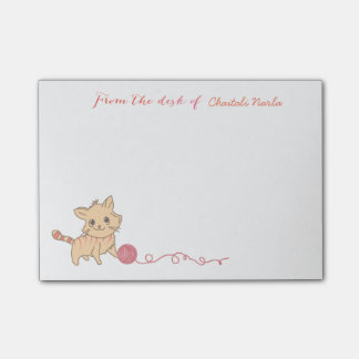 Bloco Post-it Notas do gatinho