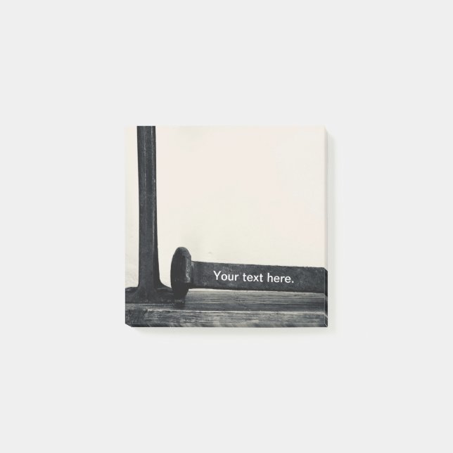 Bloco Post-it Notas do Posto de Coleção Industrial Artística (Frente)