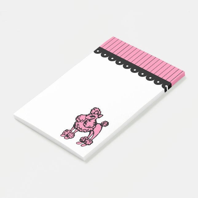 Bloco Post-it Notas do Posto de Poodle bonito (Inclinado)