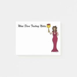 Bloco Post-it Notas do provando da diva do vinho