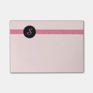 Bloco Post-it Notas Monogrammed feitas sob encomenda do