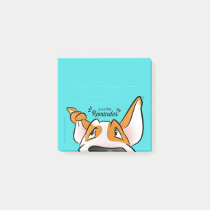 Bloco Post-it Notas pegajosas alinhadas dos desenhos animados de