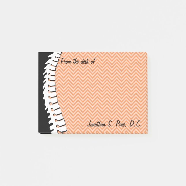 Bloco Post-it Notas Personalizadas de Spine e Chevrons (Frente)