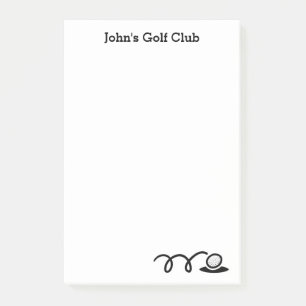Bloco Post-it Notas Post-it® personalizadas para clube de golfe