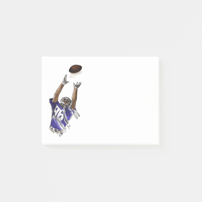 Bloco Post-it Notas Postes de futebol (Frente)