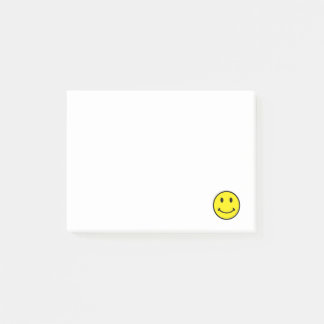 Bloco Post-it Notas retros do Cargo-it® do sorriso do amarelo da