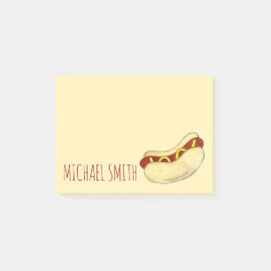 Bloco Post-it NYC Street Meat Hot Dog Hotdog Wiener Mostarda