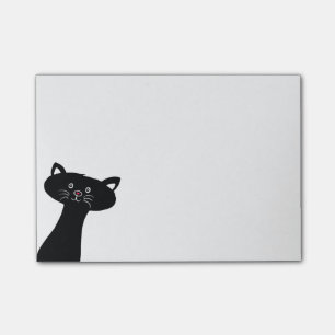 Bloco Post-it O Cargo-it® bonito do gato preto nota 4 x 3