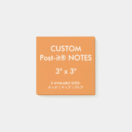 Bloco Post-it O costume personalizou 3" vazio quadrado das notas