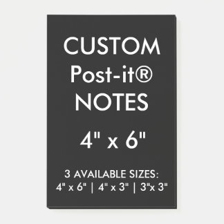 Bloco Post-it O costume personalizou 4" x 6" vazio das notas do