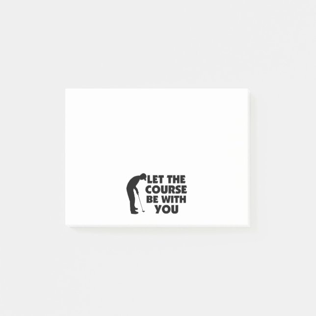 Bloco Post-it O curso seja com você que Golfing (Frente)