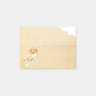 Bloco Post-it O Meu Dachshund Com Cabelo Fio Comeu O Meu Trabalh