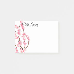 Bloco Post-it O primavera floresce Cargo--Notas